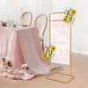 4.9ft Gold Wedding Sign Stand Metal Floor Easel for Welcome Sign Guest List Directory Stand Table Menu Display Holder
