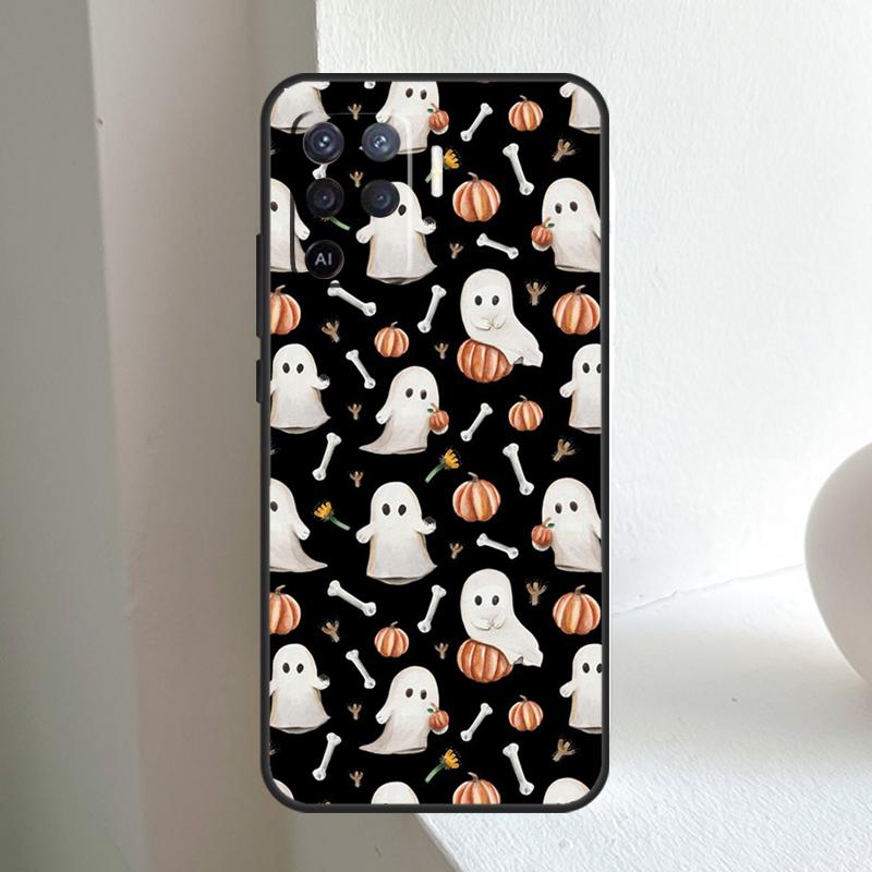 Осенние Листья Тыква Хэллоуин Для OPPO A96 A76 A16 A5 A6 Pro A15 A17 A57 A18 A38 A58 A78 A98 A54 A74 A94 A40 A60 A80 Чехол
