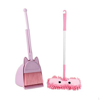 Мини-метла и швабра с совком для детей – развивают жизненные навыки. Милая игрушка для игр в домике.