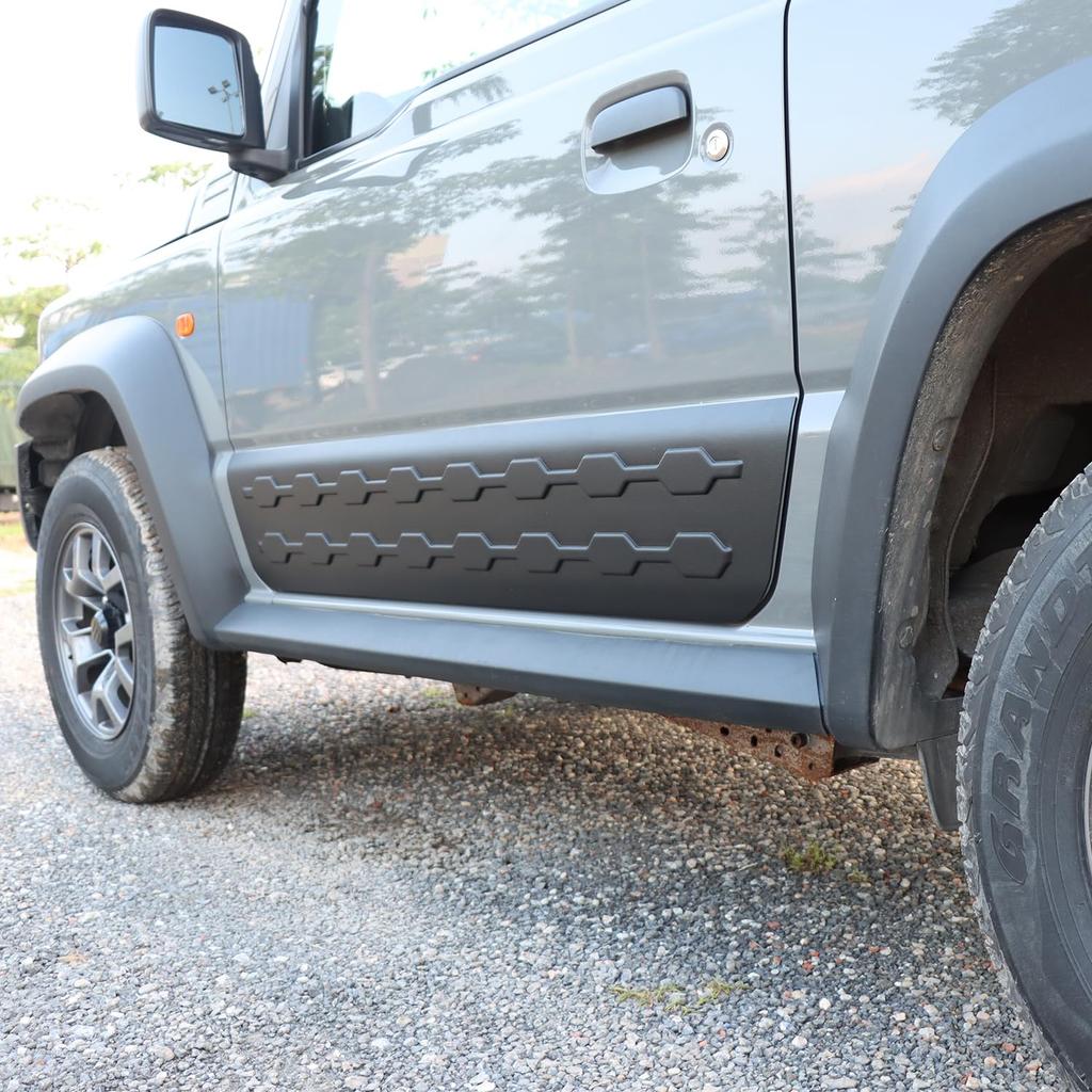 New Suzuki Jimny Door Side Guards for JB64 and JB74 Jimny Protects Against and Set of Two and Exterior for the Sierra. Scratches, Impacts, Dirt. (left
