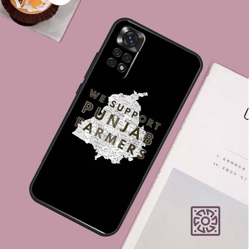Карта Пенджаба Контурный чехол Для Xiaomi Redmi Note 14 Pro 13 12 11 10 15 Pro Plus Redmi 15 15C 14C 13C 10C 12C Чехол