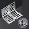 L Shape Side Drainage 304 Stainless Steel Wall Drain Durable Corner Floor Drain Shower Room