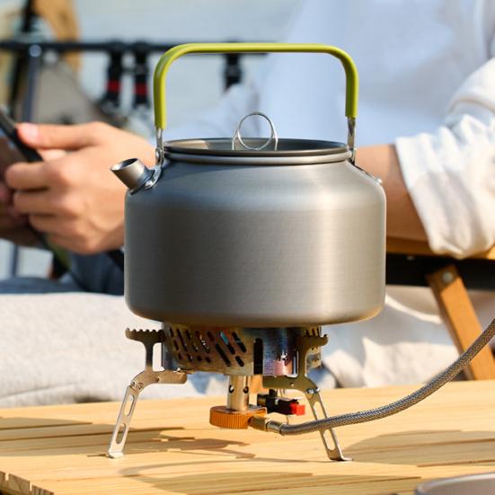 0,8/1,2/1,8 л походный чайник из алюминиевого сплава портативный легкий большой емкости для путешествий на открытом воздухе, пешего туризма, пикника, кофейника, чайника