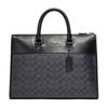 COACH Gotham presbyopia canvas and leather briefcase shoulder crossbody handbag large men's charcoal black