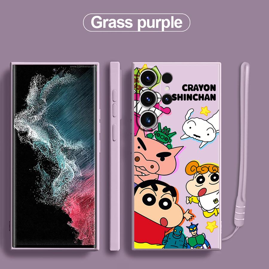 Cartoon Fashion Shin-chan Phone Cover Case for Samsung Galaxy S25 S21 Plus Note 20 10 Ultra S23 S25Edge S22 S20 FE S24 Ultra