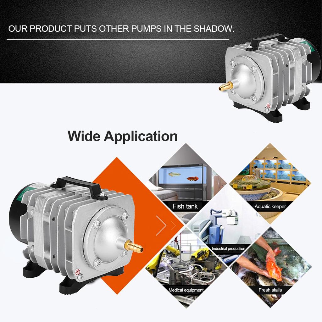 Коммерческий воздушный насос 45 Вт с одним выходом и 6 клапанами для аквариума