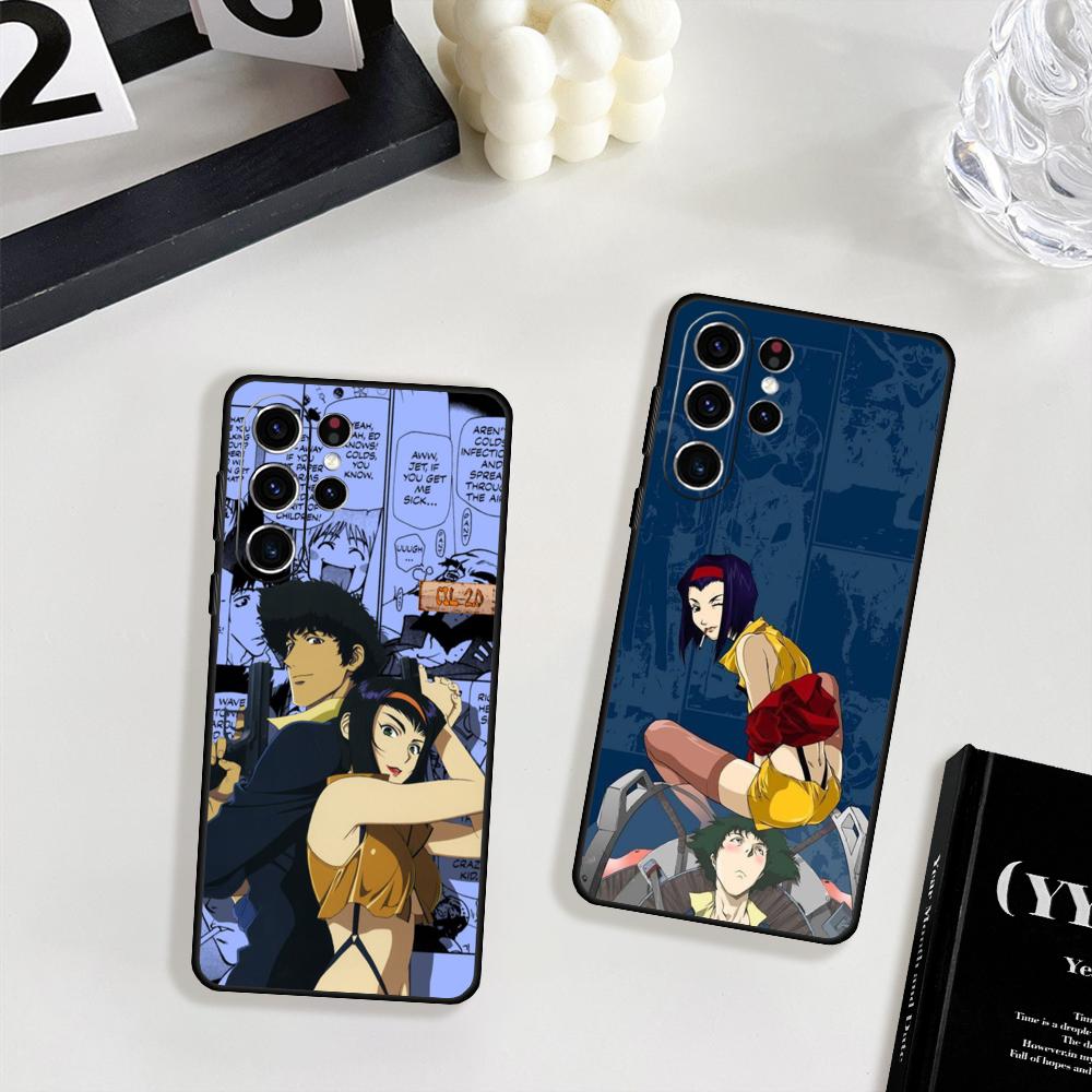 Чехол для телефона Cowboy Bebop Фэй Валентайн для Samsung Galaxy S25 S24 S23 S22 S21 S20 Plus Ultra Note20 Ограниченный Мягкий Черный