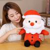 Short Plush  Toy Cute Santa Claus Snowman Doll Child Comfort Pillow Christmas Gift For Boys Grils