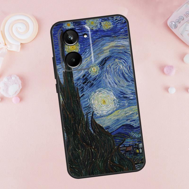 Oil Painting Van Gogh Case For Realme C53 C55 C33 C30 C35 C67 C21Y C25 C51 C15 9 10 12 11 Pro Plus GT Neo 5 Cover