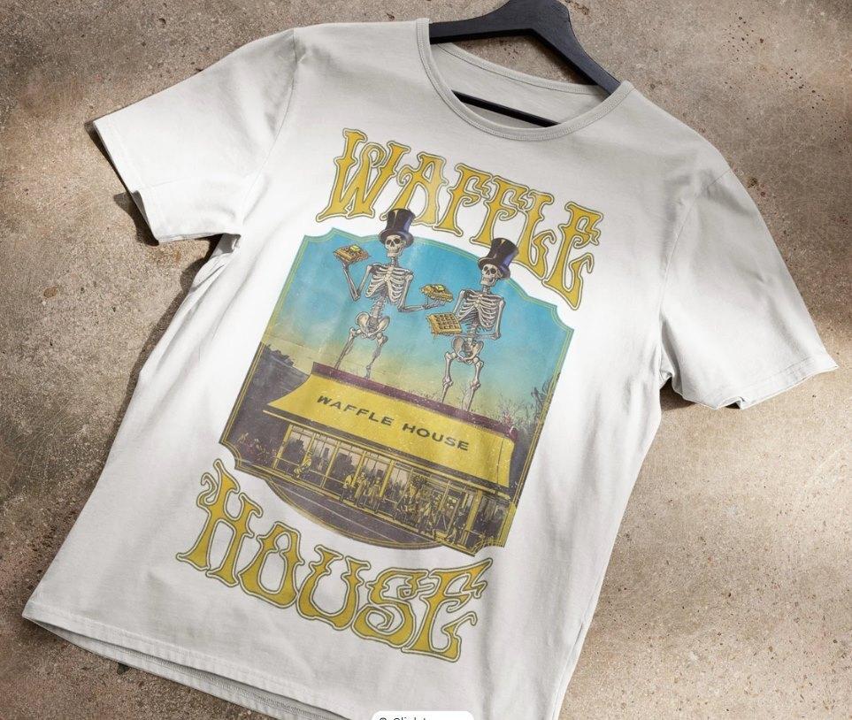 Винтажная футболка Grateful Dead Waffle House Grateful De-member для мужчин