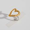 Fashion Geometric Rings for Women Gold Silver Color Stainless Steel Adjustable Ring Wedding Party Fashion Christmas Jewerly Gift