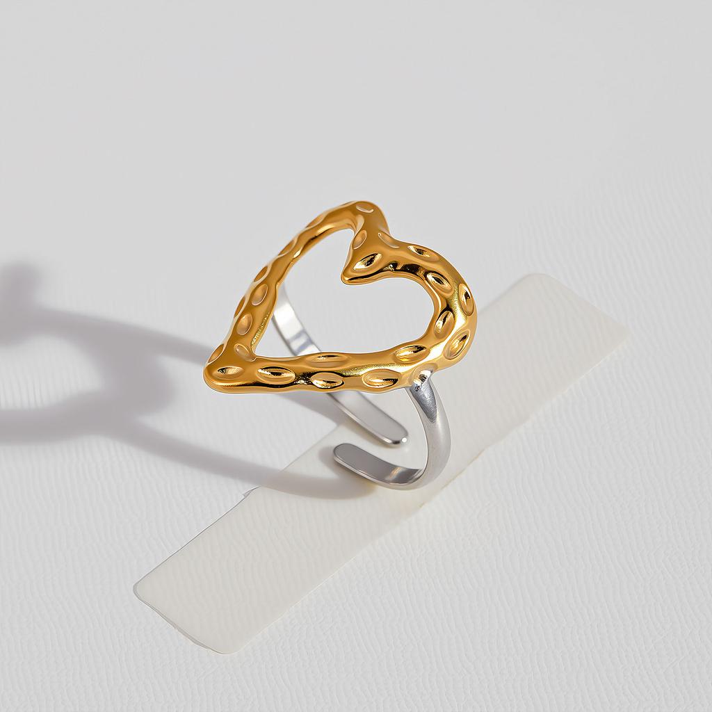 Fashion Geometric Rings for Women Gold Silver Color Stainless Steel Adjustable Ring Wedding Party Fashion Christmas Jewerly Gift