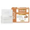 Multani Naturals Мыло с кокосовым молоком и медом, упаковка из 3 штук, глубокое увлажнение, мыло для сияния, очищающее, для всех типов кожи, по 125 г каждое