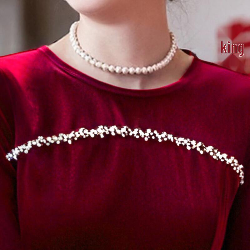 Passter Элегантное Платье с Бисерной Отделкой для Свадьбы и Банкета