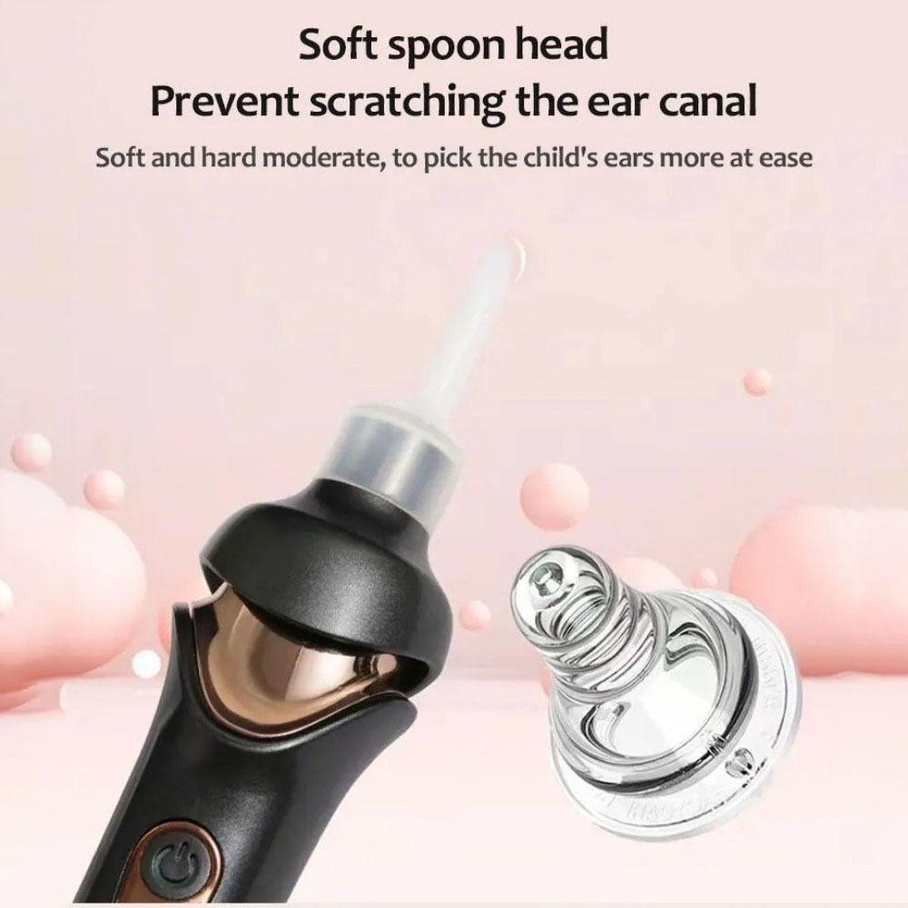 USB Rechargeable Electric Ear Wax Remover Soft Ear Spoon Head Ear Cleaner Remover Children/Adults