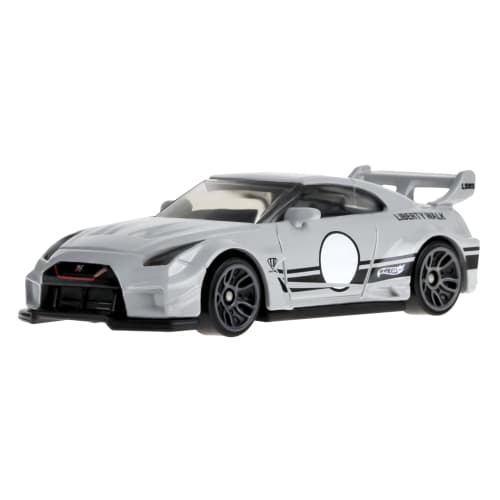 Hot Wheels Basic Car LB-Silhouette Works GT Nissan 35GT-RR Ver.2 Vehicle Toy, Diecast Car, Ages 3 and Up, White, HXR28