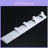 Sleek Modern Space Aluminum Adhesive Wall Hooks In Milky White Multiple Options