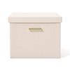 Francfranc [Online Shop Exclusive] Embossed Large Box, Small, Ivory, Storage Box, Perfect for New Homes and Moving