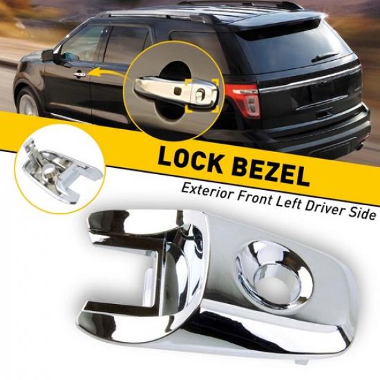 For Ford Explorer Driver Chrome Exterior Door Handle Lock Cylinder Cap OEM EXV
