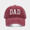 Хит продаж, стираная хлопковая бейсболка с вышивкой DAD MOM, винтажная спортивная повседневная бейсболка, модная солнцезащитная кепка