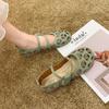 Summer Hollow Single Shoes Women's Comfortable Soft Sole Nurse Hole Sandals Casual Flat Sole Shoes Ladies Soft Leather Sandals