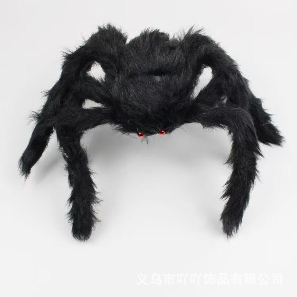 Realistic Plush Spider Headband 3D Design Giant Spider Hair Accessory Halloween Party