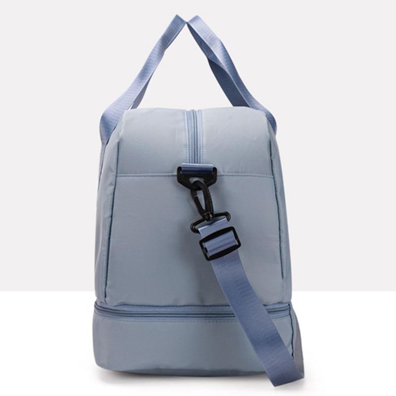 Folding Large Capacity Travel Duffel Bag Lightweight Wet And Dry Separation Bag Sports Handbag