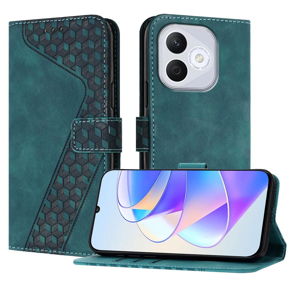 Кожаный чехол для Honor 400 Lite 5G с узором в форме цифры 7, кошелек-подставка, противоударный чехол для телефона