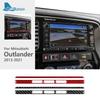 Carbon Fiber Style Interior Sticker for Mitsubishi Outlander 2013-2021 Central Control Screen Frame Trim