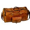 New Brown Men Goat Leather Travel Gym Bag Luggage Genuine Vintage Duffel Bag