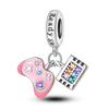100% 925 Silver Funny Playable Charms Beads Smart Watch Tarot Bike Travel Dangle Fit Bangle Bracelet DIY Jewelry