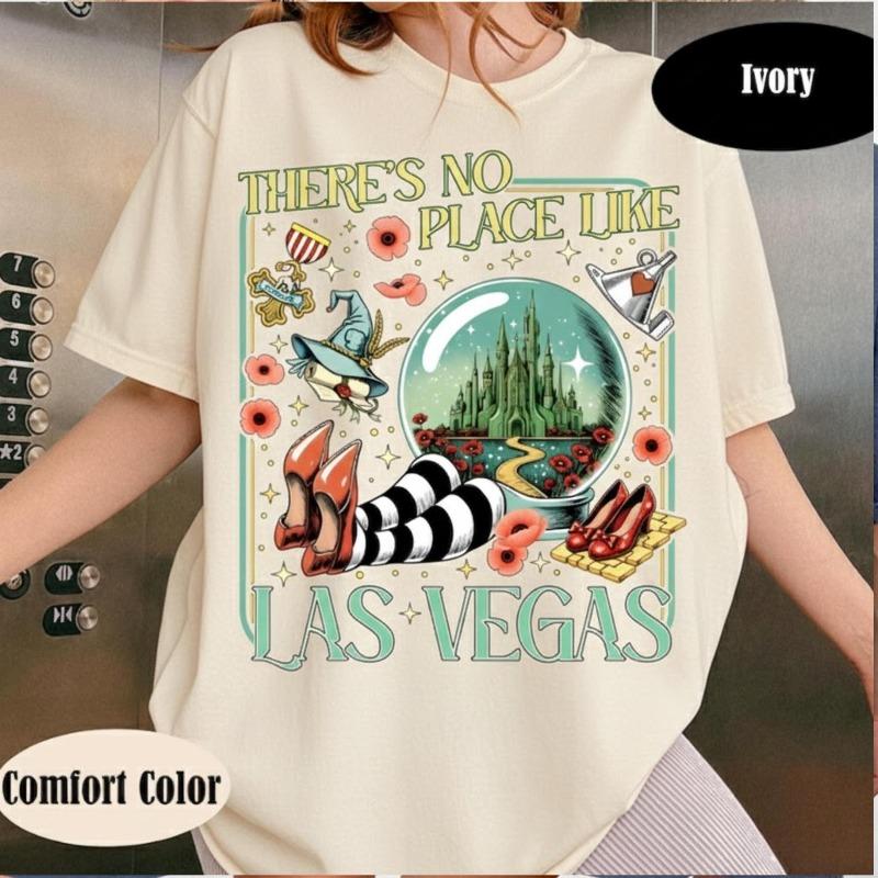 The Wonderful Wizard Shirt No Place Like Las Vegas Graphic Tee Yellow Brick Road Inspired Shirt Off to See Wizard Fan Gift