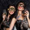 2026 Год Бумажные очки 6/12 шт. Праздничные Очки для вечеринки в канун Нового года Забавный реквизит для фотосессии Украшение для вечеринки в канун Нового года Универсальный размер