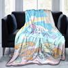 1pc, Sanrio Cozy Home Decor: Soft Flannel Blanket for Bedroom, Living Room & Travel, Perfect Gift! Unicorn & Bunny Design Sofa Throw, Outdoor Beach Bl
