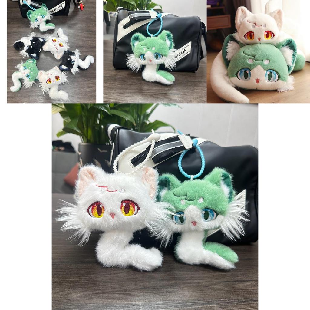 Adorable Cat Snake Plush Toy Cute Stuffed Animal Doll Gift For Birthdays And Keychains