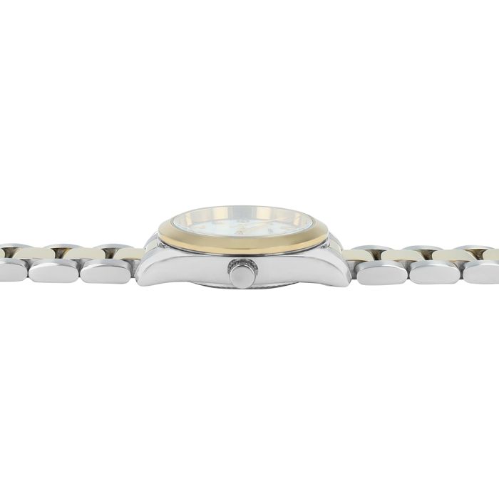 Montre femme - Mathilda - Bicolore acier inoxydable - Cadran nacre 28 mm - Quartz Miyota 2035