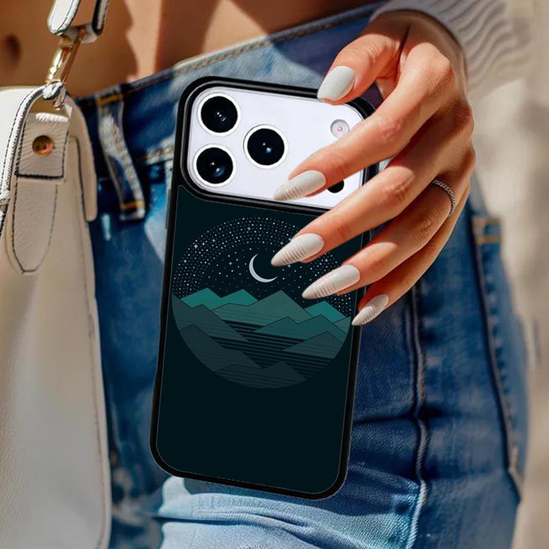 Мягкий чехол для телефона Star Lake Mountain для iPhone 17 Air 14 15 13 12 Max Чехол для Apple 16e 11 Pro Max Plus Coque