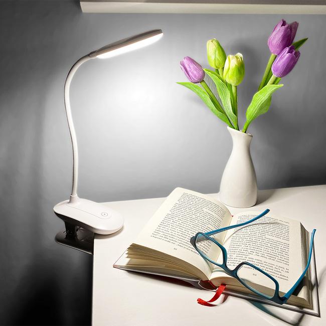 Rechargeable LED Lamp with Clip