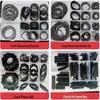 Snap Ring Assortment Kit: Shaft, Hole, Internal & External C-Clip Set
