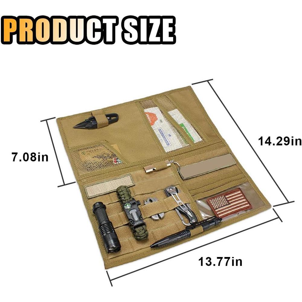 Tactical Car Sun Visor Organizer, Large Molle Sun Visor Storage Bag Holder, Vehicle Sun Visor Storage Bag