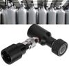 CO2 Refill Adapter Aluminum Cylinder Connector ASA with G1/2-14 Soda Accessory Black
