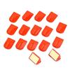 50pcs Red Self-Adhesive Hook Multifunctional Wedding Hangers Toy Storage Wall Hooks Bathroom