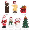 Santa Claus Xmas Tree Christmas Miniatures Figurines Desktop Ornament Micro Landscape Doll House