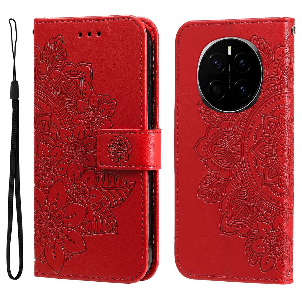 Чехол для Honor Magic7 5G с цветочным узором, из ПУ кожи, кошелек-подставка, чехол для телефона