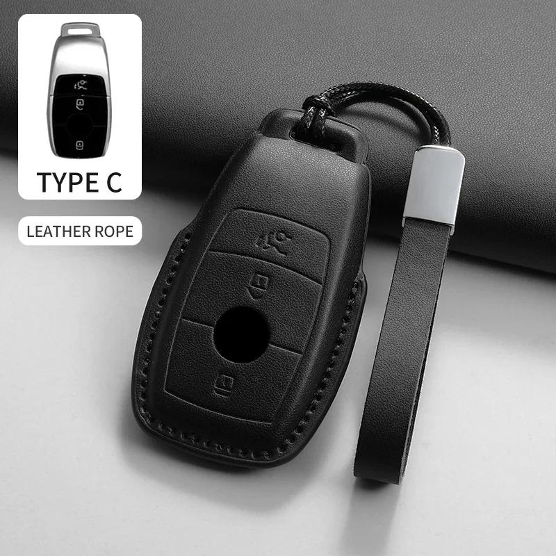 Car Key Case Cover for Mercedes Benz A B C E G S Class GLS GLA GLK E200 E400 E63 S350 C260 C300 S400 S500 W204 W212 W176 Kering BC2