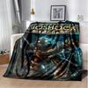 D Ретро Игровая Подушка-Плед BioShock Мягкий Плед для Дома Спальни Дивана Путешествий Офиса Детей Уютное Покрытие для Отдыха