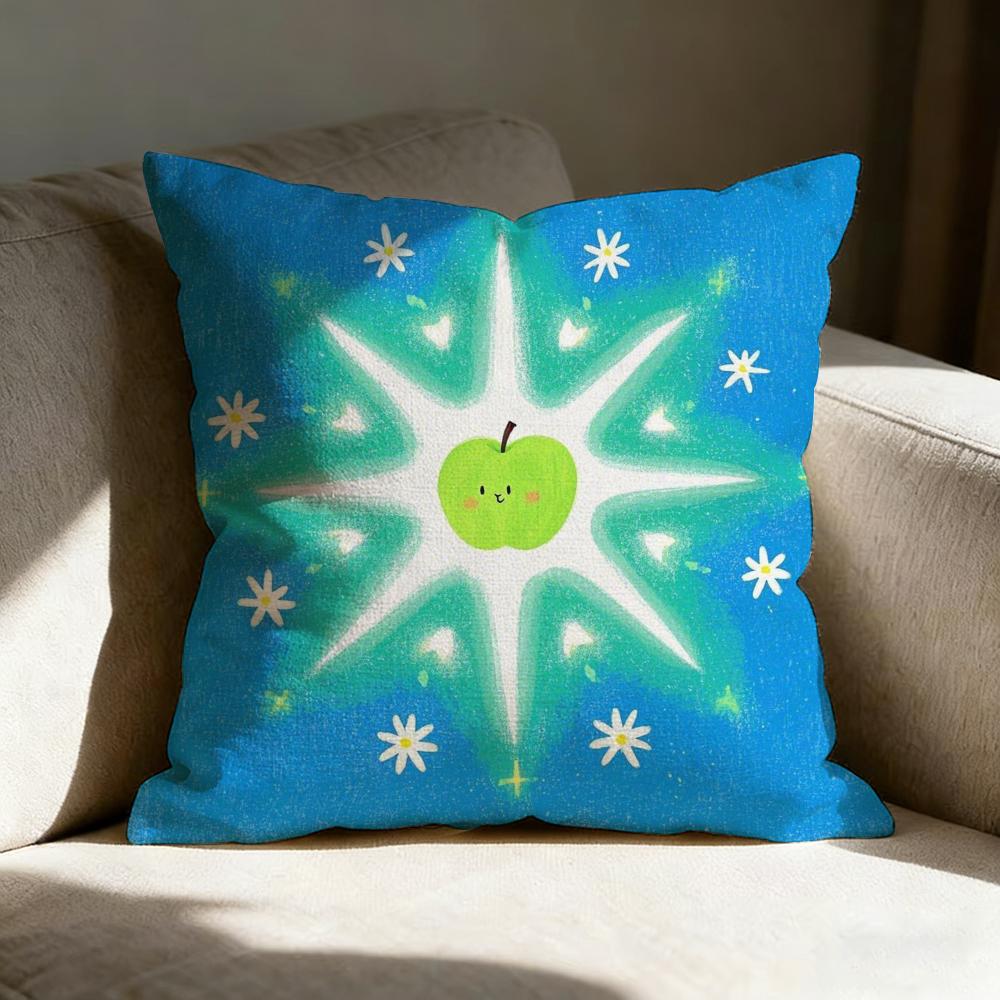 Anime Lucky Fruit Fun Pillow Case Pillowcase, Double-Sided Printed, Sofa Cushion, Bedroom Headboard Pillow