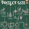 1Pcs Christmas Tree Scene Decoration Christmas Practical Sequin Acrylic Solid Color Pendant Transparent Snowflake Pendant