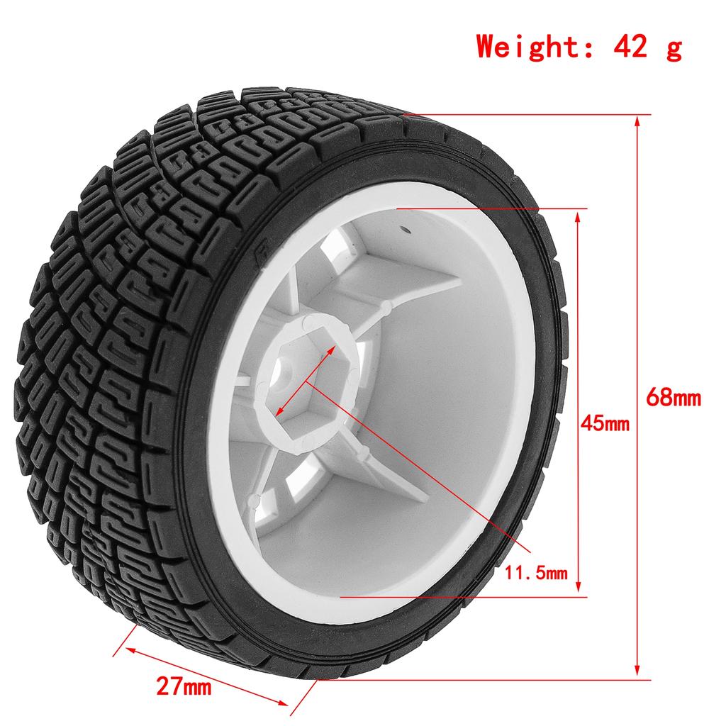 4pcs Remote Control Racing Car 68*45*27mm Tires On Road Tyre Replacement for 01 02 XV01 TA06 PTG-2 I C3 1/10 Remote Control C