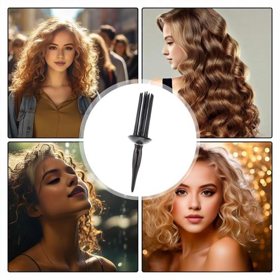 1/2 шт. расческа для завивки волос щетка для объема воздуха пластик предотвращает повреждение волос противоскользящая ручка DIY прическа инструмент для укладки вьющихся волос расческа для завивки волос